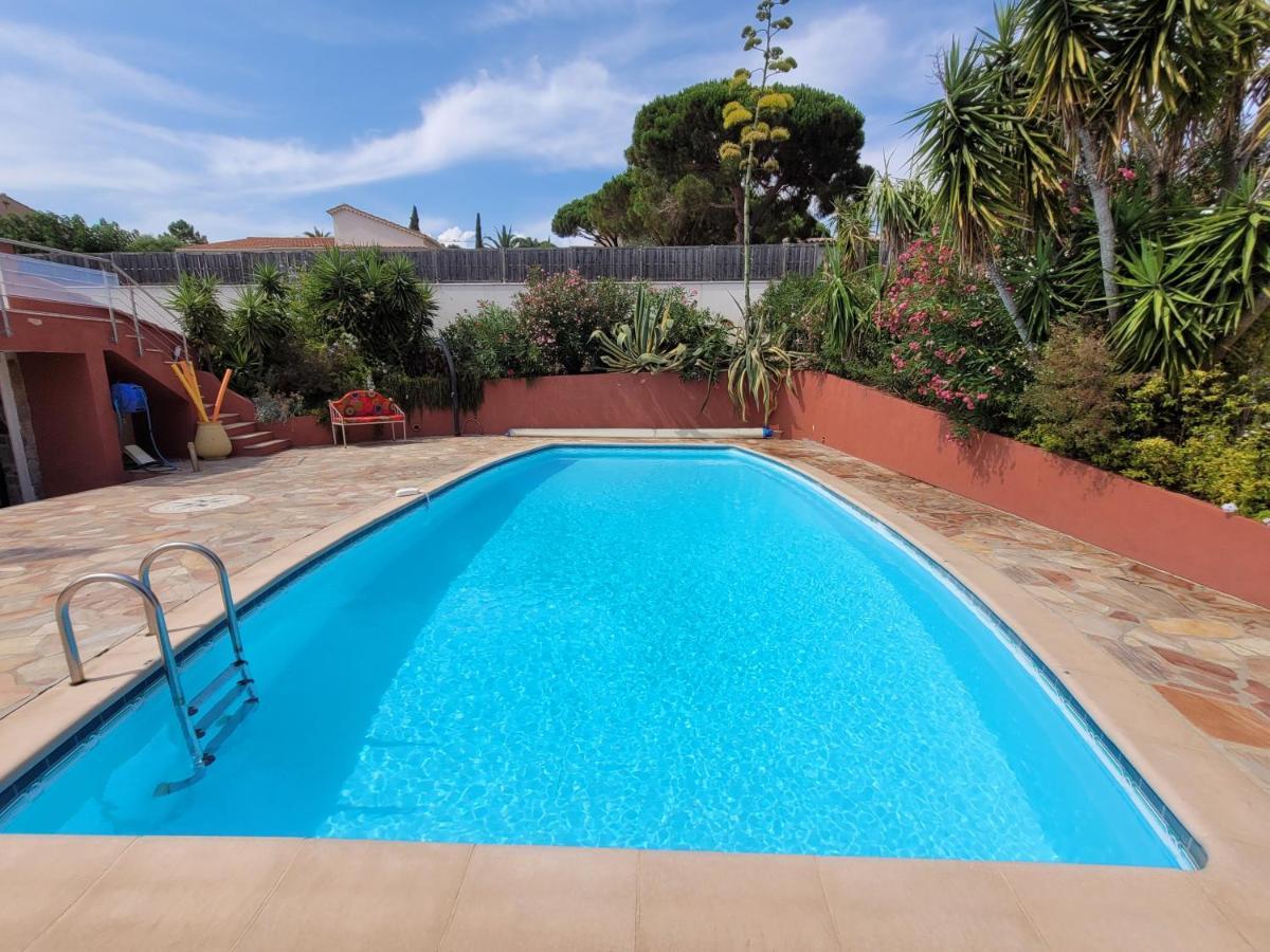 Villa Palm' Issambres 6-8 personnes avec piscine et jardin privés La Garonnette-Plage Exterior foto